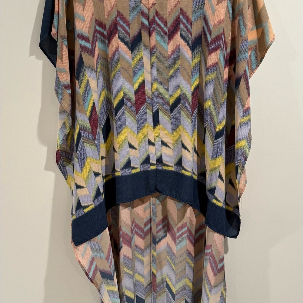 Chevron Patterned Multicolor Women's Top - image 1